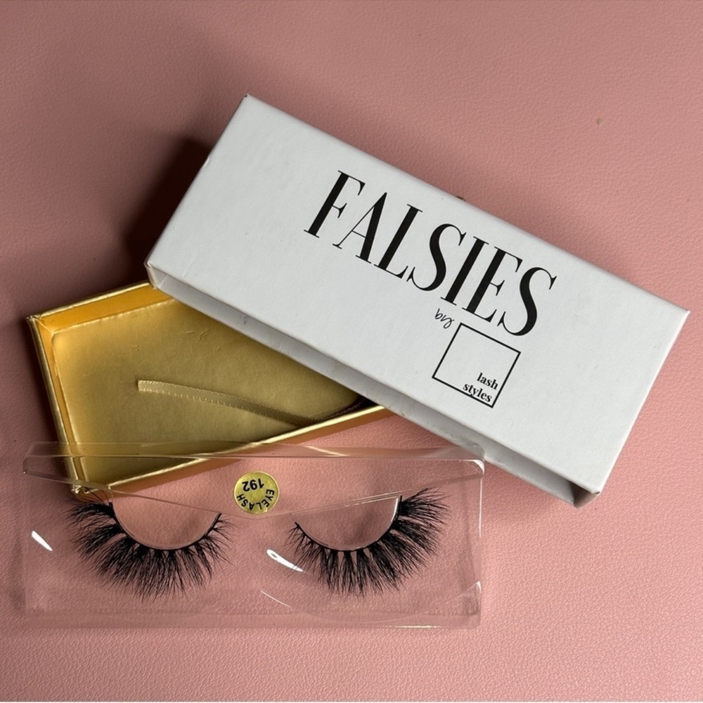 #192 Glam Faux Mink Strip False Eyelashes Set